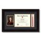 ArtToFrames 8x10 inch Diploma Frame with 4x6 Inch Image Opening and Tassel Opening - Framed with Black and Gold Mats, Comes with Regular Acrylic and Sawtooth Hanger for Wall Hanging (DIT-8x10)